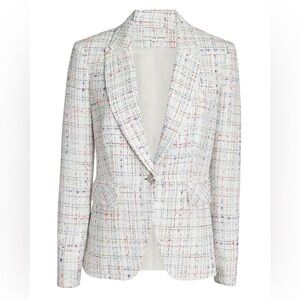 Veronica Beard White Multi Tweed Blazer
